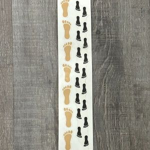 💞 New Foot Prints Scrapbook Stickers